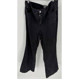 Torrid Black Bombshell Flare Button Fly Premium Stretch Jean Womens 20S